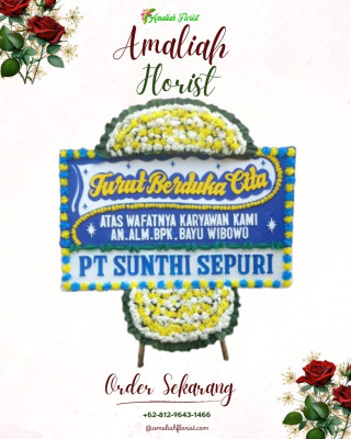 Papan Bunga Duka di Karangbinangun